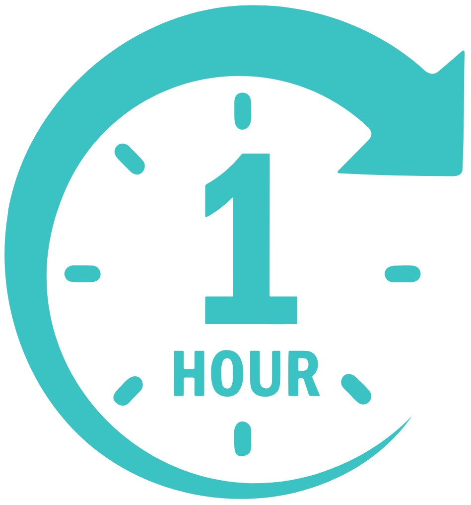 <h1><strong>You’ll Feel It in 1 Hour</strong></h1>